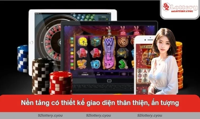 Nền tảng có thiết kế giao diện thân thiện, ấn tượng